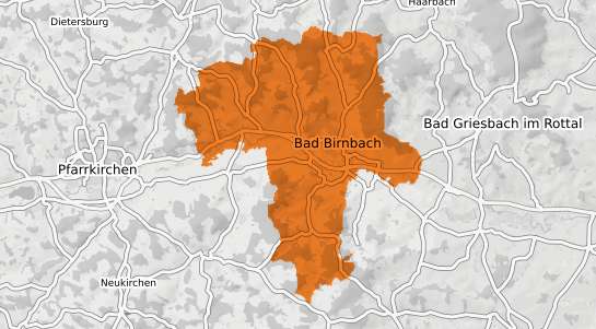 Mietspiegelkarte Bad Birnbach Rottal
